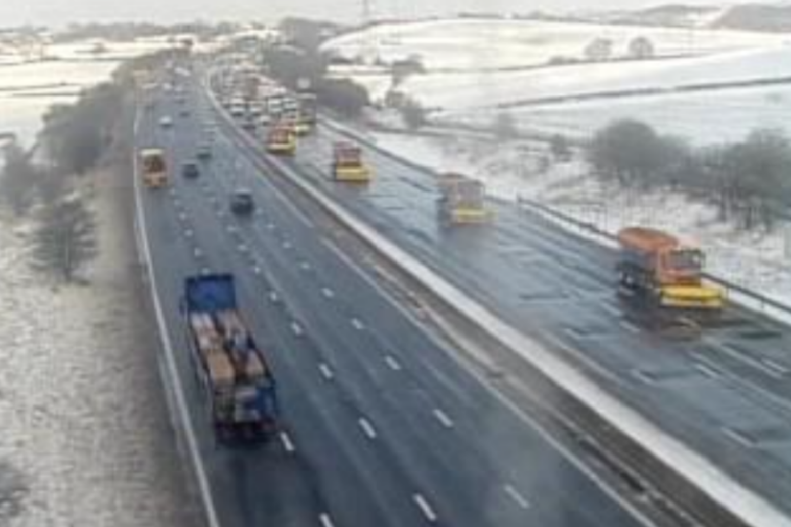 Motorists stranded in Scotland as cold snap continues to hit UK